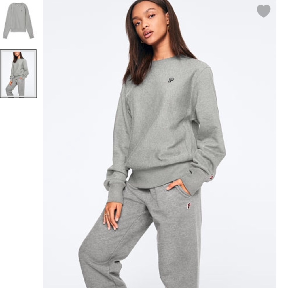 VS PINK PREMIUM COLLEGE PULLOVER CREW - Picture 4 of 4